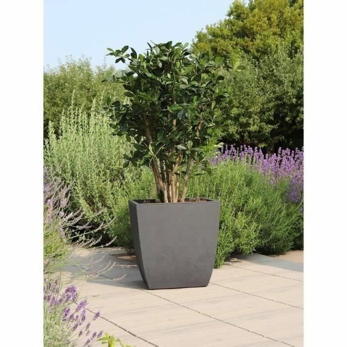 Eda Bac à fleurs Diva Basalt Carré 42 L Gris anthracite Eda Bac à fleurs Diva Basalt Carré 42 L Gris anthracite