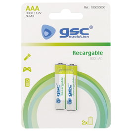 GSC Evolution Pila recargable HR03 (AAA) Blister 2ud