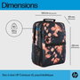 HP Sac à dos Campus XL Tie Dye, compartiment ordinateur 16 pouces, fermeture verrouillable, matériau imperméable