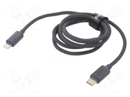 BASEUS Câble USB 2.0 USB-C vers Apple Lightning, 1,2m, noir
