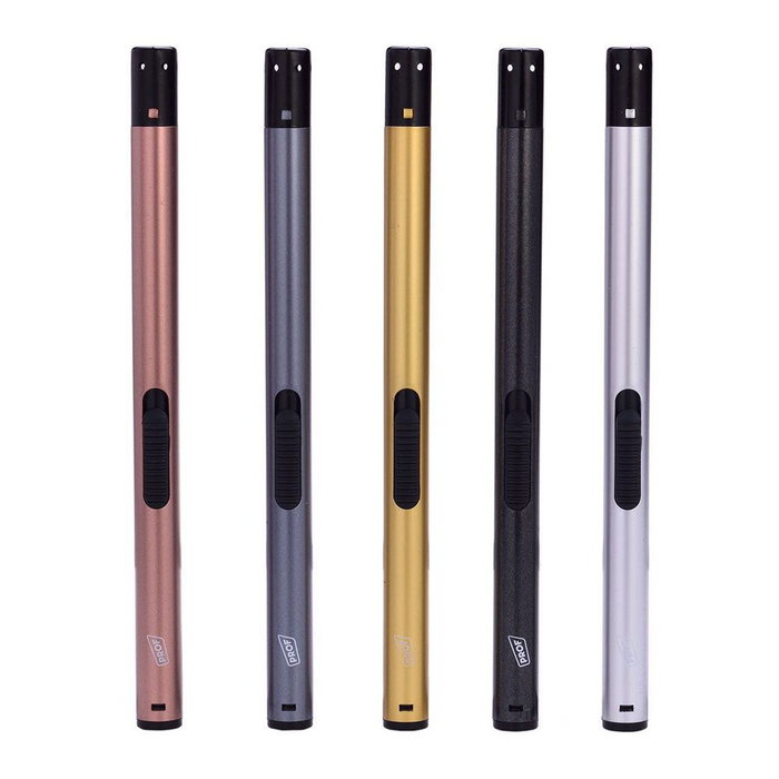 Prof Briquet électronique rechargeable tube couleurs assorties 1,5x1,5x21 cm Prof Briquet électronique rechargeable tube couleurs assorties 1,5x1,5x21 cm