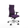 Piqueras Y Crespo Sillón Albacete, mécanisme synchrone, tissu Morado