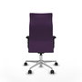 Piqueras Y Crespo Sillón Albacete, mécanisme synchrone, tissu Morado