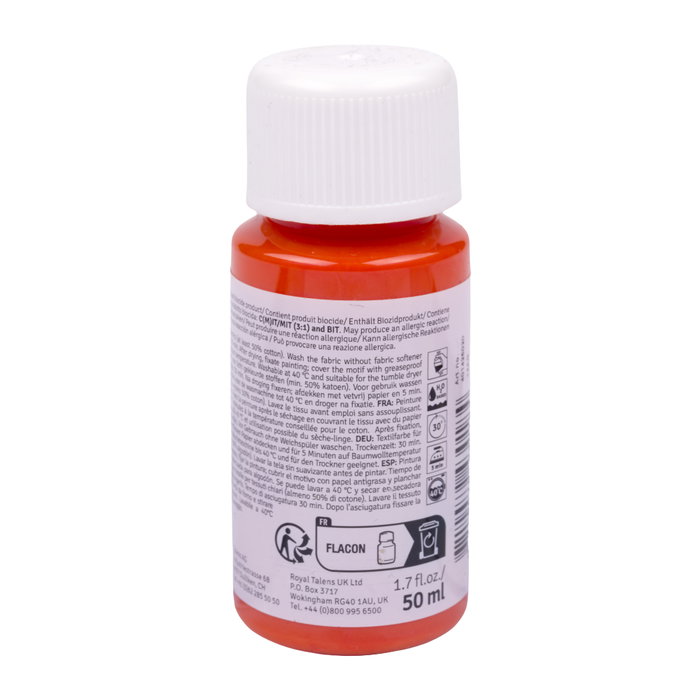 Talens Art Creation Peinture Textile Orange Chaud 2502, 50 ml