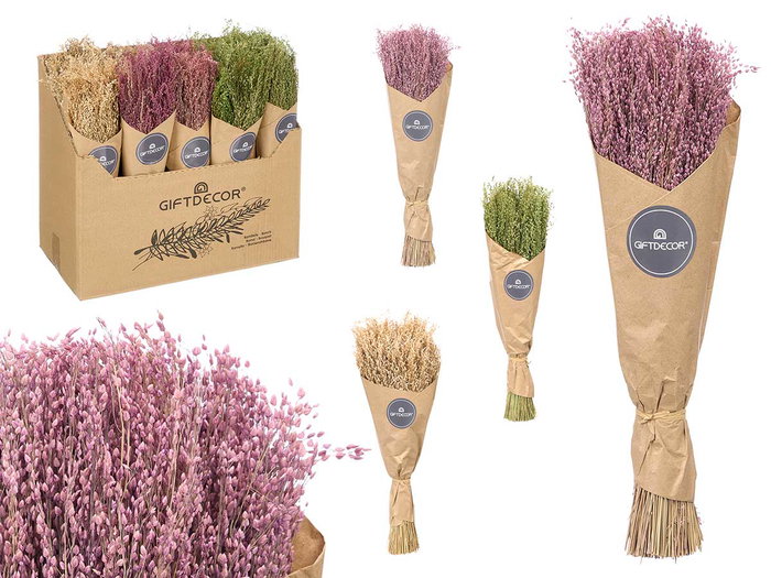 Giftdecor Ramillete Centeno Naturel Surtis Couleurs 10 x 40 x 10 cm (Set de 24) Giftdecor Ramillete Centeno Naturel Surtis Couleurs 10 x 40 x 10 cm (Set de 24)