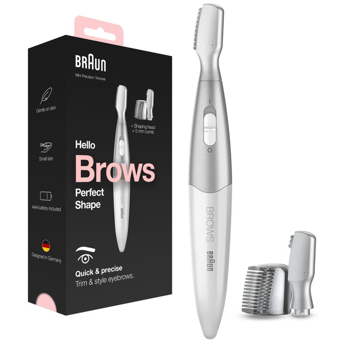 Braun Mini-tondeuse de précision FG1106 - Gris / Blanc