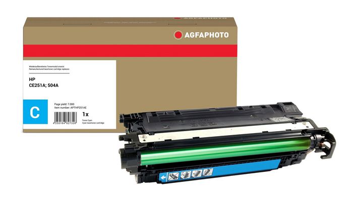 AgfaPhoto Toner Cyan CE251A, 504A AgfaPhoto Toner Cyan CE251A, 504A