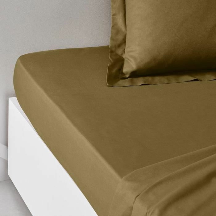 Today TODAY Essential Drap housse 140 x 200+30 cm Bronze