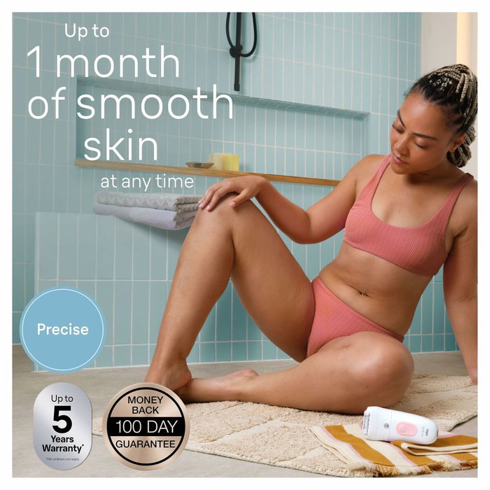 Braun Silk-épil 5-000 Épilateur électrique sans fil Étanche 2 vitesses Rose et Blanc Braun Silk-épil 5-000 Épilateur électrique sans fil Étanche 2 vitesses Rose et Blanc