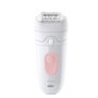 Braun Silk-épil 5-000 Épilateur électrique sans fil Étanche 2 vitesses Rose et Blanc