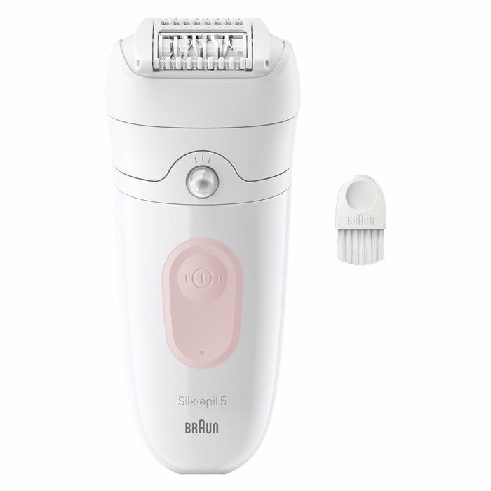 Braun Silk-épil 5-000 Épilateur électrique sans fil Étanche 2 vitesses Rose et Blanc Braun Silk-épil 5-000 Épilateur électrique sans fil Étanche 2 vitesses Rose et Blanc