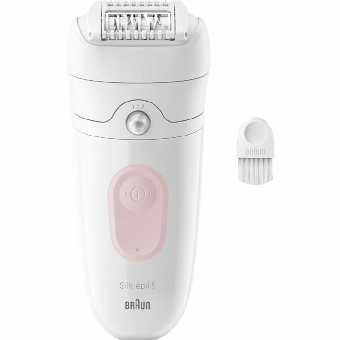 Braun Silk-épil 5-000 Épilateur électrique sans fil Étanche 2 vitesses Rose et Blanc Braun Silk-épil 5-000 Épilateur électrique sans fil Étanche 2 vitesses Rose et Blanc