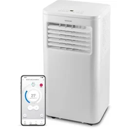 Sencor SAC MT7048C - Climatiseur mobile, 7000 BTU, puissance pour 26 m², classe énergétique A, avec télécommande et mode sommeil