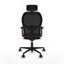 Piqueras y Crespo Chaise de Bureau avec Appui-tête 2D036N2 Orange Foncé