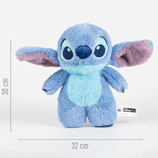 Cerdá - Sac à dos peluche Stitch 16 x 28 x 11 cm - Bleu - À partir de 3 ans