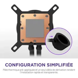 NZXT Kraken Plus 360 (RL-KN360-B2) - Watercooling avec écran LCD carré 1.54" personnalisable - Noir - Refroidissement liquide pour PC