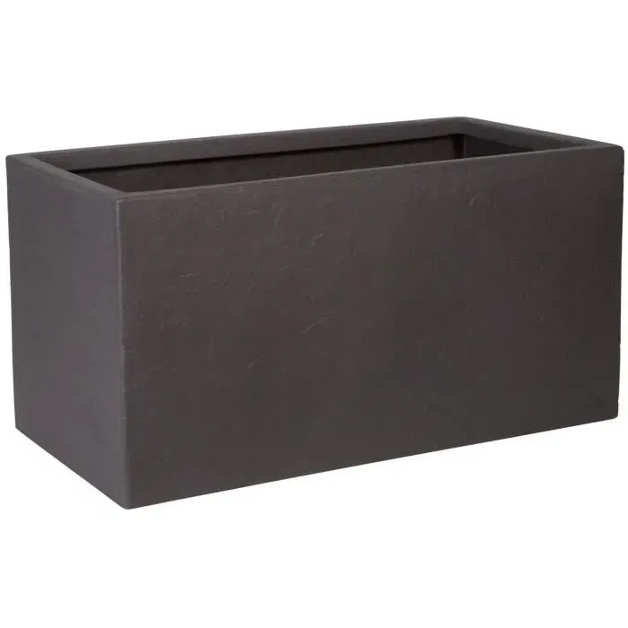 Strata RIVEN TROUGH Pot de fleur rectangulaire - 46.5 cm L x 38.5 cm l x 17.5 cm H - Couleur cendres Strata RIVEN TROUGH Pot de fleur rectangulaire - 46.5 cm L x 38.5 cm l x 17.5 cm H - Couleur cendres