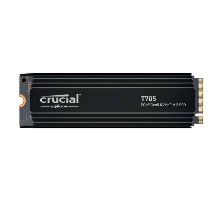Crucial SSD interne T705 4 To PCIe Gen5 NVMe M.2 avec Dissipateur Premium Crucial SSD interne T705 4 To PCIe Gen5 NVMe M.2 avec Dissipateur Premium