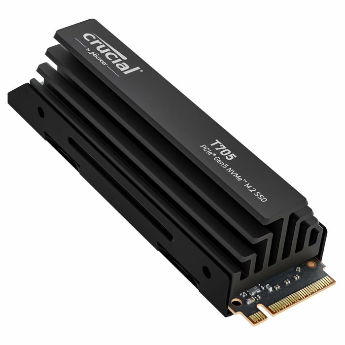 Crucial SSD interne T705 4 To PCIe Gen5 NVMe M.2 avec Dissipateur Premium Crucial SSD interne T705 4 To PCIe Gen5 NVMe M.2 avec Dissipateur Premium