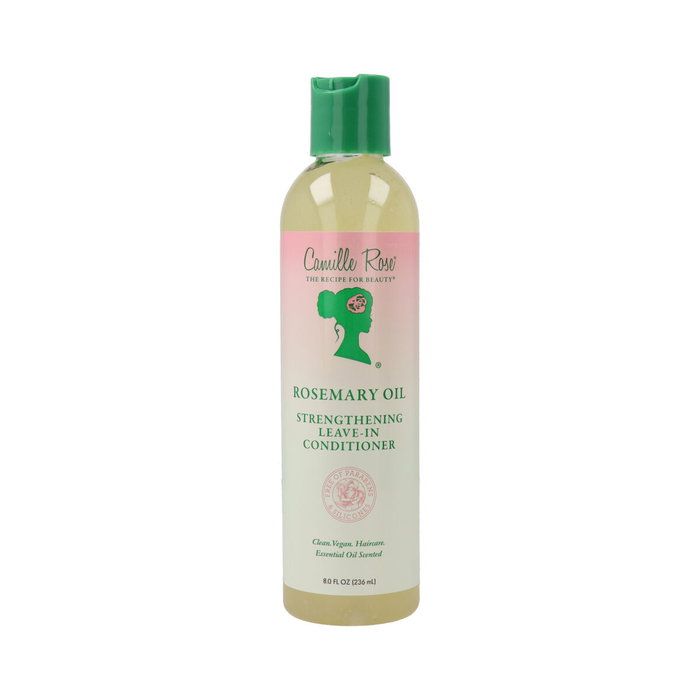 Camille Rose - Après-shampoing fortifiant sans rinçage à l'huile de romero 236 ml, pour hydratation, démêlage et stimulation de la croissance capillaire Camille Rose - Après-shampoing fortifiant sans rinçage à l'huile de romero 236 ml, pour hydratation, démêlage et stimulation de la croissance capillaire