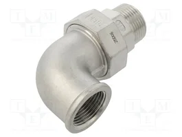 GEBO Connecteur coude à 90° double mâle-femelle plat G 1 inch