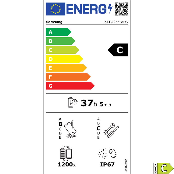 Smartphone Samsung SM-A266BZWCEUB 6,7" 8 GB RAM 256 GB Blanc
