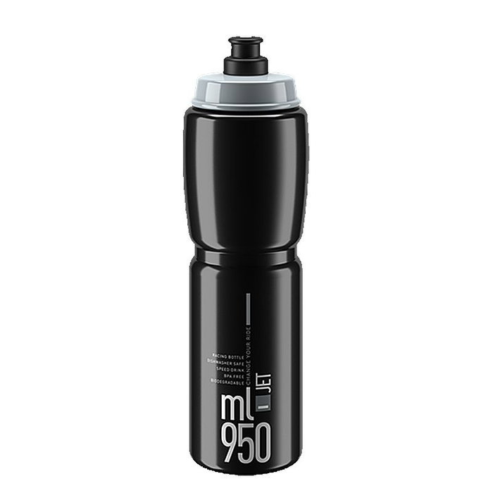 Elite Bidon Elite Jet Plus 950 ml Noir Logo Gris Elite Bidon Elite Jet Plus 950 ml Noir Logo Gris