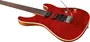 EKO Guitare Électrique Aire 800 Musa Red Flamed Eko, Corps Alisier, Manche Érable Torréfié, 24 Frettes