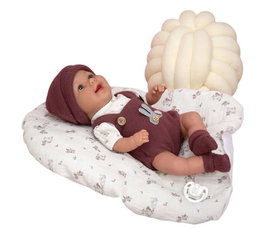 Poupée Arias Elegance 35 cm Grenat avec Coussin Poupée de Poids