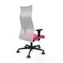 Piqueras y Crespo Chaise de Bureau Albacete XL Rose et Blanc