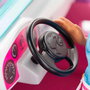 Barbie - Véhicule tout-terrain jeep 4x4 jouet décapotable pour enfants - Modèle GMT46 - Couleur violet et rose avec roues pivotantes - Mattel