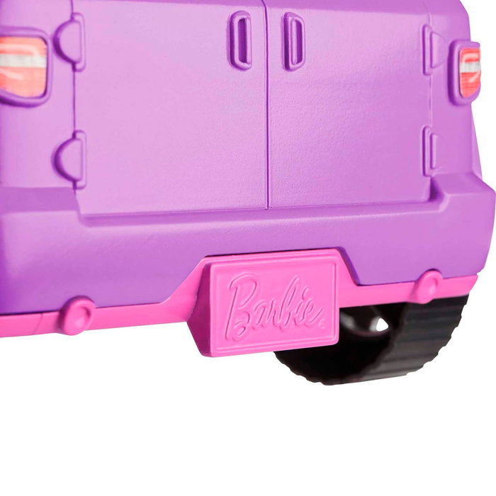 Barbie - Véhicule tout-terrain jeep 4x4 jouet décapotable pour enfants - Modèle GMT46 - Couleur violet et rose avec roues pivotantes - Mattel Barbie - Véhicule tout-terrain jeep 4x4 jouet décapotable pour enfants - Modèle GMT46 - Couleur violet et rose avec roues pivotantes - Mattel