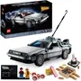 LEGO 10300 - La Machine à Remonter le Temps de Retour vers le Futur - Maquette DeLorean DMC-12 pour Adultes et Fans