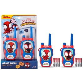 JADA TOYS Walkie-Talkie Spiderman Marvel avec Design Spidey et Miles Morales - Portée jusqu'à 100 m - Piles Incluses
