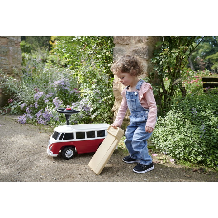 Big BIG Bobby Car Baby VW T1 rouge