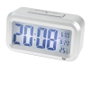 SAMI Réveil numérique LCD XL avec capteur de lumière nocturne argent