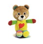 Clementoni - Peluche Bob l'ourson sensoriel - Stimulation multisensorielle - 16 x 22,5 x 8,5 cm