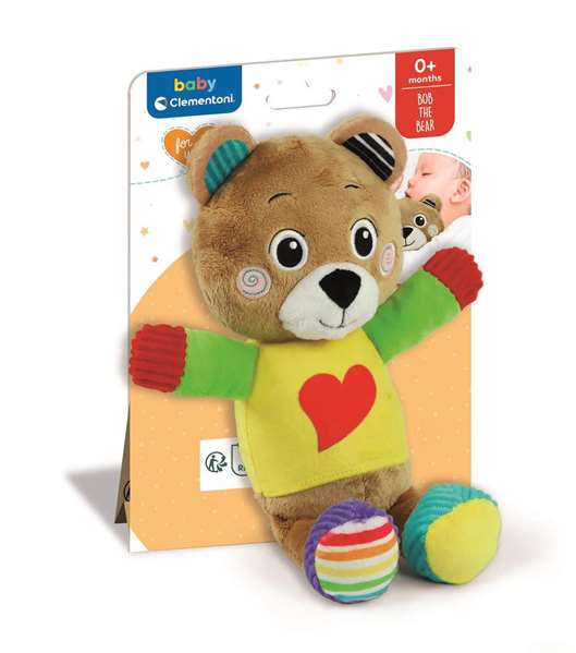 Clementoni - Peluche Bob l'ourson sensoriel - Stimulation multisensorielle - 16 x 22,5 x 8,5 cm Clementoni - Peluche Bob l'ourson sensoriel - Stimulation multisensorielle - 16 x 22,5 x 8,5 cm