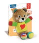 Clementoni - Peluche Bob l'ourson sensoriel - Stimulation multisensorielle - 16 x 22,5 x 8,5 cm