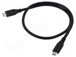 GOOBAY Câble USB 4.0 vers USB-C, 0,5m, Noir