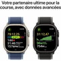 Apple Watch Ultra 3 GPS + Cellular - 49mm - Boîtier Natural Titanium - Bracelet Light Blue Alpine Loop - Large