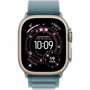 Apple Watch Ultra 3 GPS + Cellular - 49mm - Boîtier Natural Titanium - Bracelet Light Blue Alpine Loop - Large