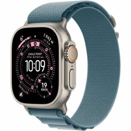 Apple Watch Ultra 3 GPS + Cellular - 49mm - Boîtier Natural Titanium - Bracelet Light Blue Alpine Loop - Large