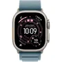 Apple Watch Ultra 3 GPS + Cellular 49mm, Boîtier Natural Titanium, Bracelet Alpine Loop Light Blue Large