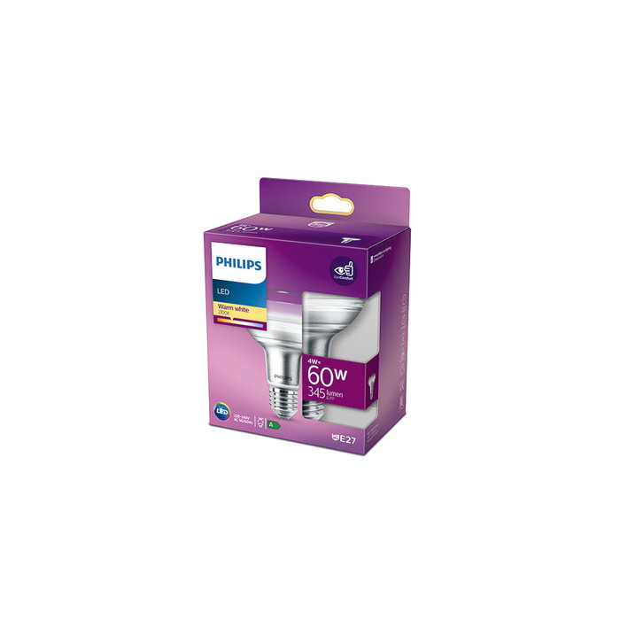 Philips Ampoule LED E27 R80 4W 410Lm 2700K Philips Ampoule LED E27 R80 4W 410Lm 2700K