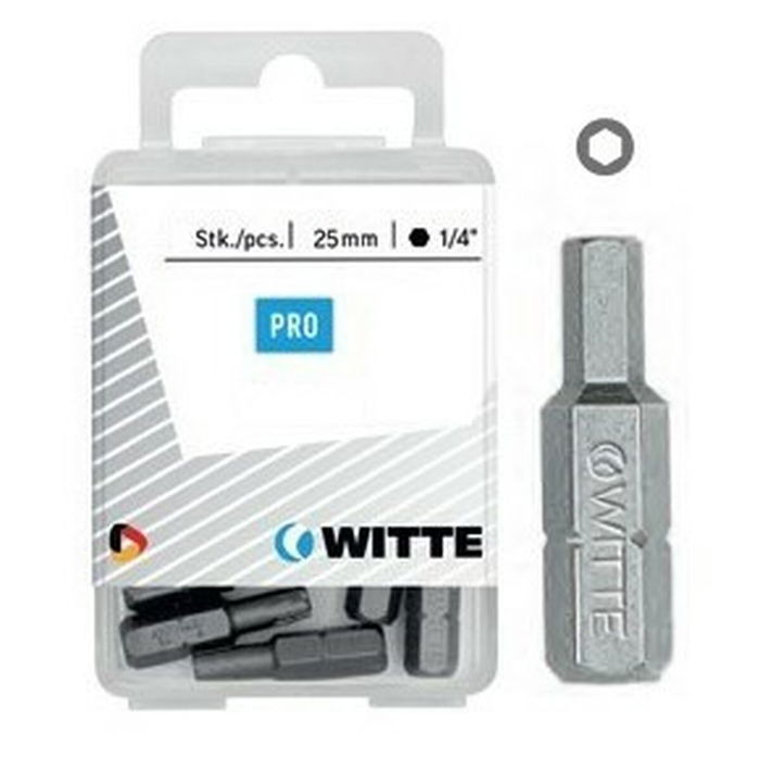 Ensemble de pointes WITTE Hex Hexagonal 10 Unités 10 Pièces