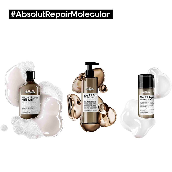 L'Oréal Professionnel Paris Shampoing Absolut Repair Molecular Sans Sulfate pour Cheveux Abîmés 500 ml