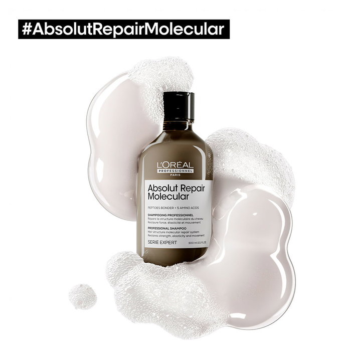 L'Oréal Professionnel Paris Shampoing Absolut Repair Molecular Sans Sulfate pour Cheveux Abîmés 500 ml