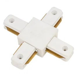 HO-PL218000X Conector X pour rail monophasé couleur blanc