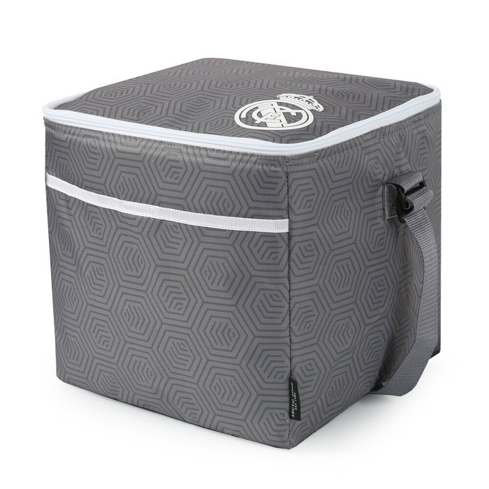 REAL MADRID Sac de transport pour aliments pliable 20 litres - 30 x 27,9 x 27,9 cm - Polyester 600D REAL MADRID Sac de transport pour aliments pliable 20 litres - 30 x 27,9 x 27,9 cm - Polyester 600D